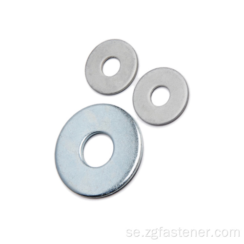 ISO 7093 Zink Plain Large Washers stora platta brickor